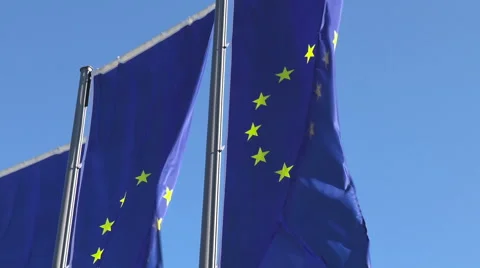 European flags Stock Footage 60960590