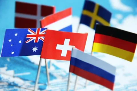 European Flags Stock Photos