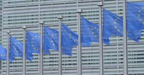 European flags waving Stock Footage 51323796