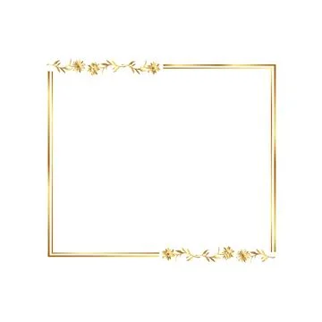 European Frames art design Elegant Golden 스톡 일러스트
