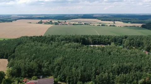 European landscape in the fall Stock Footage 114982857