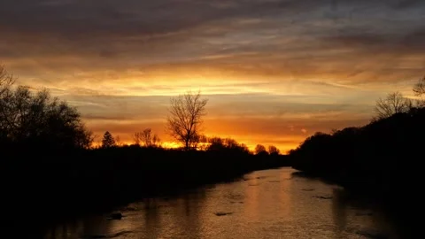 European River at Dusk – 4K Stock-Footage 321180452