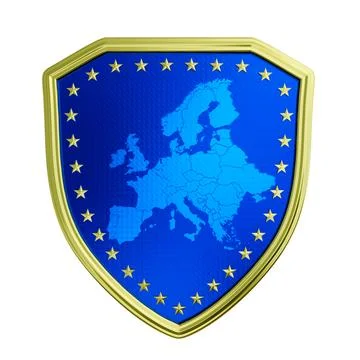 European shield Stock Illustration