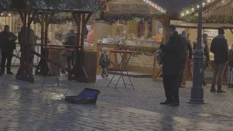 European Streets Winter 4k Stock Footage 124570844