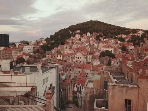 European Town 스톡 동영상 80691295