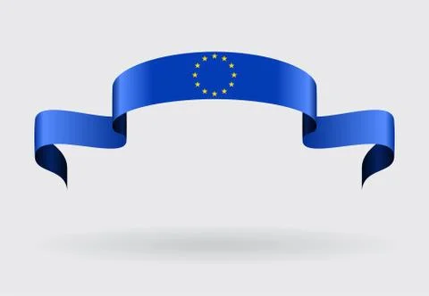 European Union flag background. Vector illustration Stock Illustration