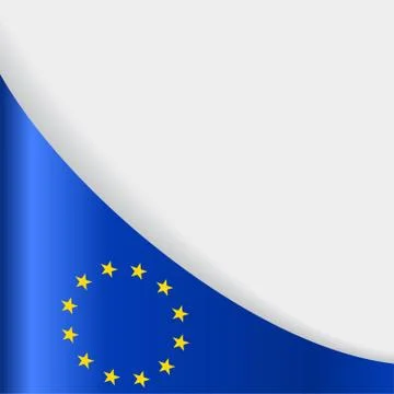 European Union flag background. Vector illustration. Stock Illustration