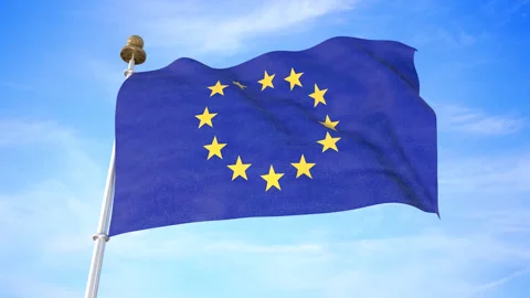 European Union flag Stock Footage 145190090