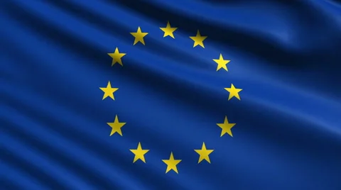 European Union flag. Loop. Stock Footage 42894793
