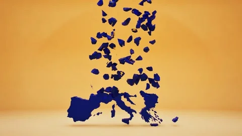 European Union Map With Flag Stock-Footage 324711395