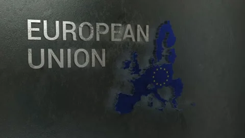 European Union Map Stock Footage 277923939