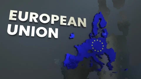 European Union Map 库存影片 279742102