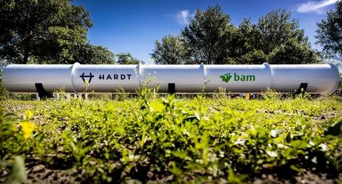 Europe's first Hyperloop testing facility, Delft, Netherlands - 01 Jun 2017 Stock Photos