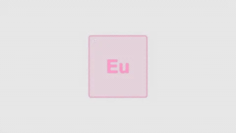 Europium Eu Periodic Table Element Tile Clean No Text Animation Video Overlay Al Видео 339367925