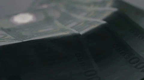 Euros banknotes Stock Footage 55237878