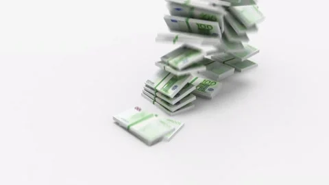 Euros Clone in a 3D animation Stock Footage 252018686