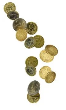Euros falling Stock Photos