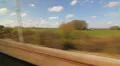 Eurostar in French countryside. Two shots. HD Footage
