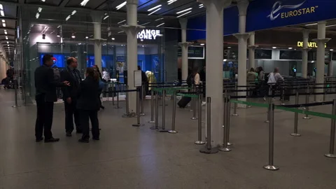 Eurostar terminal. Stock Footage 240734442