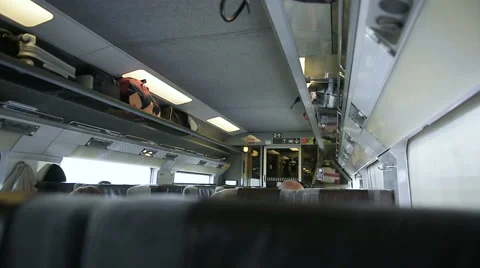 Eurostar train interior Stock Footage 61958781