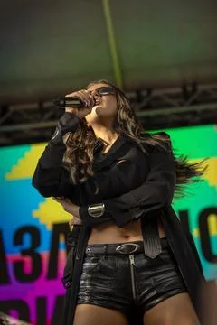 Eurovision winner DARA performs live at Sofia Pride Stock Photos