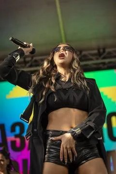 Eurovision winner DARA performs live at Sofia Pride Stock-Fotos