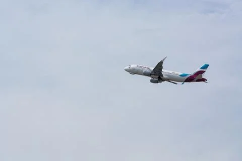 Eurowing plane takes off Stock Photos