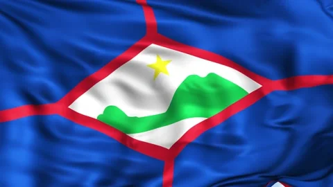 Eustatius Waving Flag Background 스톡 동영상 204141515