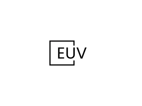 EUV letter initial logo design vector illustration Stock Illustration