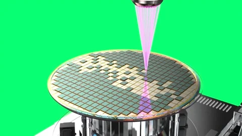 EUV lithography systems for semiconductor manufacturing isolated Stock Footage 332267910
