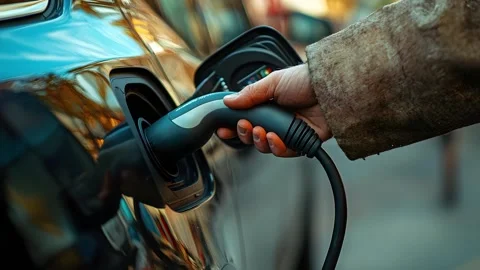 EV Car Charger Video stock 285589866