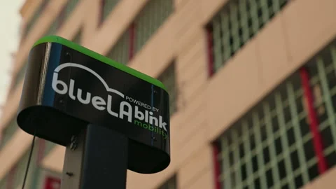 EV car charging station 스톡 동영상 333558552