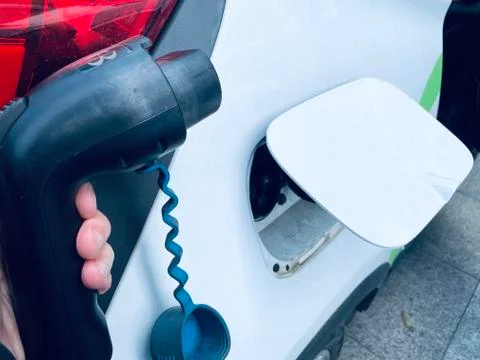 EV Card Charging Stock Photos