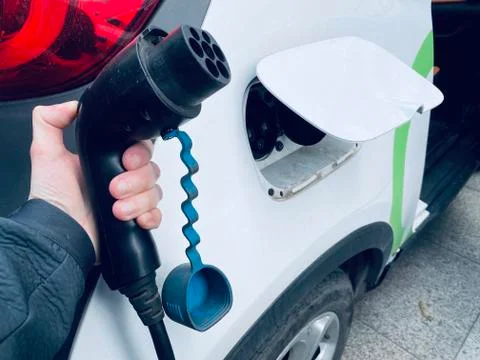 EV Card Charging Stock Photos