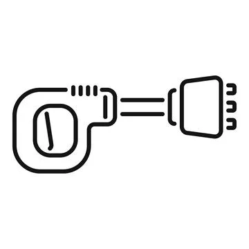 Ev charger plug connecting to electric car port Stock Illustration