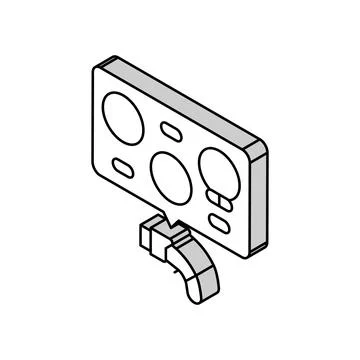 Ev charger types electric isometric icon vector illustration Stock Illustration