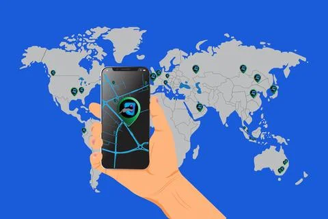 EV Charging App Stock Illustration