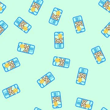 Ev charging map electric vector seamless pattern Stock Illustration