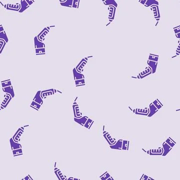 Ev charging plug electric glyph seamless pattern Stock Illustration