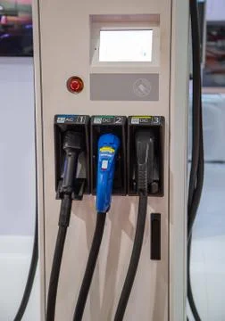 EV charging station Stock Photos