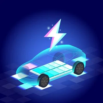 EV Charging Technology and Innovation Stock Illustration