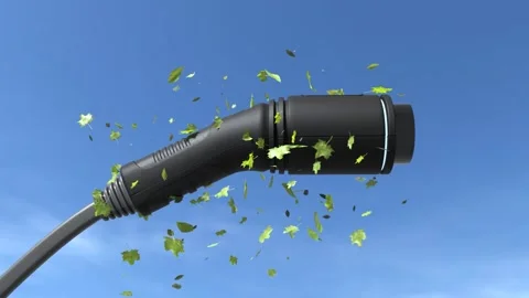 EV electric car charger plug, Clean energy filling technology Видео 293409672