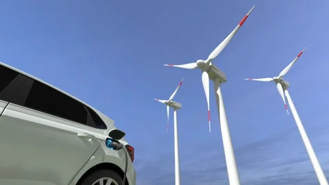 EV electric car charger plug, Clean energy filling technology Видео 293409705