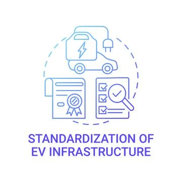 EV infrastructure concept icon. Stock Illustration