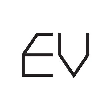 Ev initial letter vector logo icon Stock Illustration