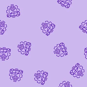 Ev maintenance electric line seamless pattern 스톡 일러스트