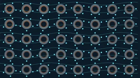 EV Regenerative Braking Heat Flow Seamless Technical Loop Stock Footage 344731434