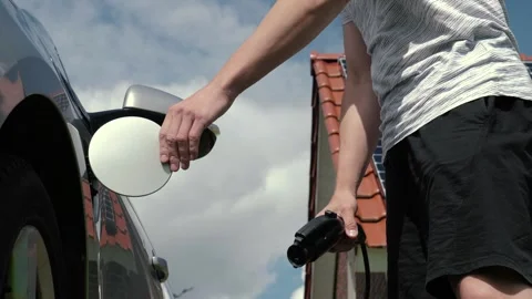 EV solar panels Stock Footage 255557924