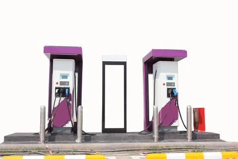 Ev station Stock Photos