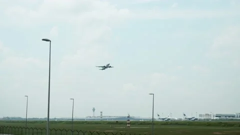 EVA Air Take Off Stock Footage 203839885